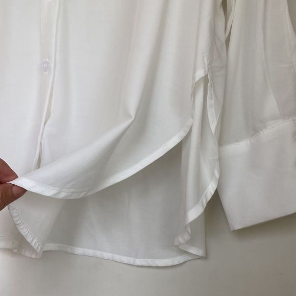 NEW With Tag Tunic Length Button Front Shirt - Picture 3 of 6